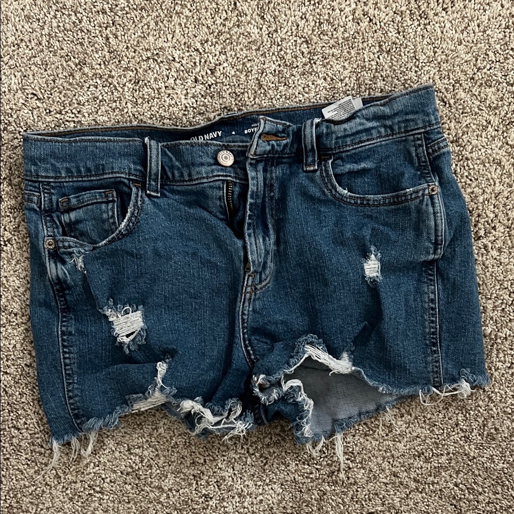 Old Navy Women's Ripped Blue Jean Shorts